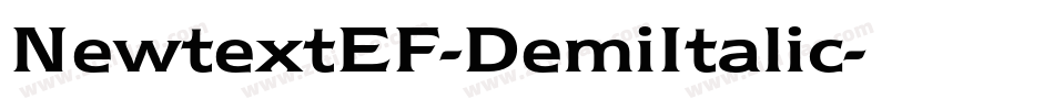 NewtextEF-DemiItalic字体转换