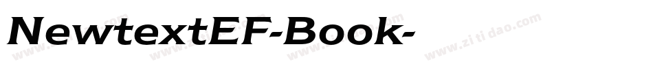 NewtextEF-Book字体转换