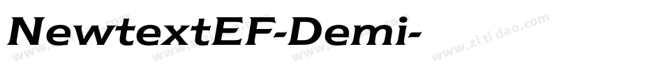 NewtextEF-Demi字体转换