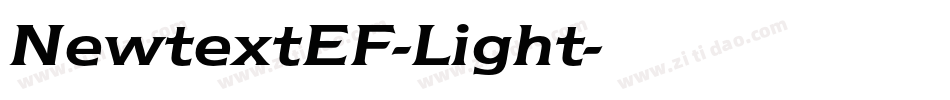 NewtextEF-Light字体转换