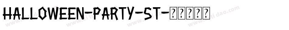 Halloween-Party-St字体转换