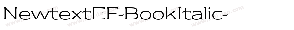 NewtextEF-BookItalic字体转换