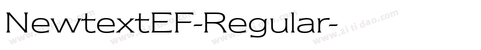 NewtextEF-Regular字体转换