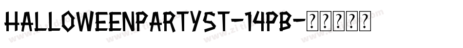 HalloweenPartySt-14pB字体转换