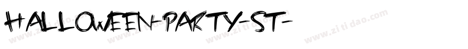 Halloween-Party-St字体转换