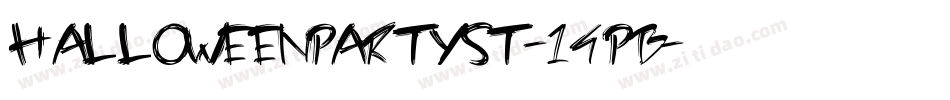 HalloweenPartySt-14pB字体转换