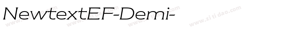 NewtextEF-Demi字体转换