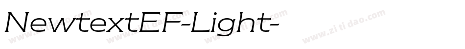 NewtextEF-Light字体转换