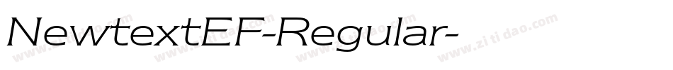 NewtextEF-Regular字体转换