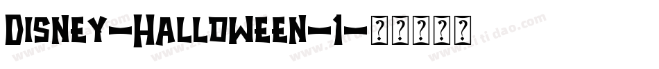 Disney-Halloween-1字体转换