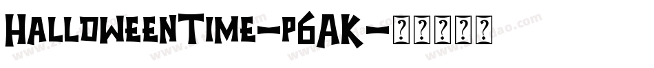 HalloweenTime-p6AK字体转换