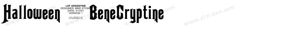 Halloween_BeneCryptine字体转换