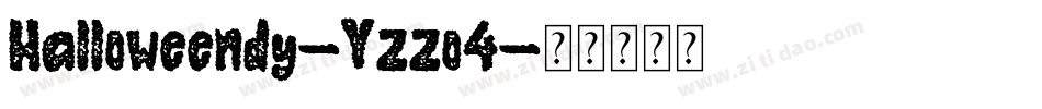 Halloweendy-Yzzo4字体转换