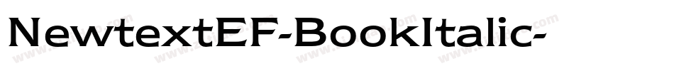 NewtextEF-BookItalic字体转换