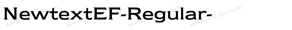 NewtextEF-Regular字体转换