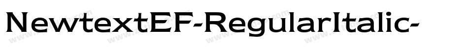 NewtextEF-RegularItalic字体转换