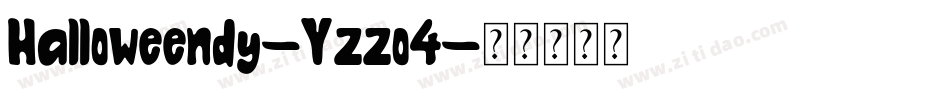 Halloweendy-Yzzo4字体转换