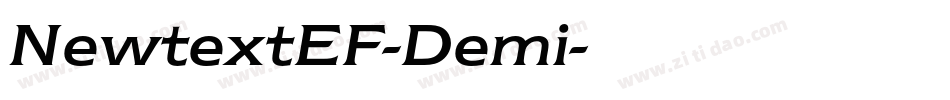 NewtextEF-Demi字体转换