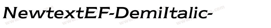 NewtextEF-DemiItalic字体转换