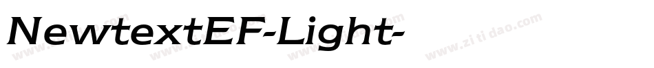 NewtextEF-Light字体转换