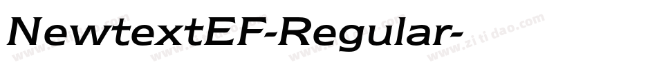 NewtextEF-Regular字体转换