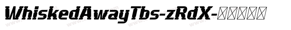WhiskedAwayTbs-zRdX字体转换