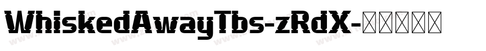 WhiskedAwayTbs-zRdX字体转换