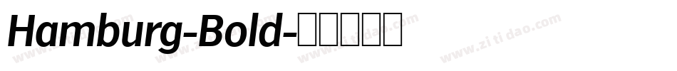 Hamburg-Bold字体转换