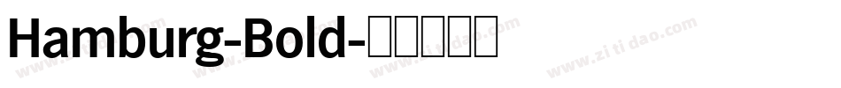Hamburg-Bold字体转换