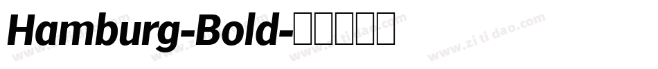 Hamburg-Bold字体转换