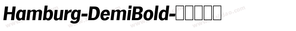 Hamburg-DemiBold字体转换