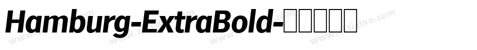 Hamburg-ExtraBold字体转换