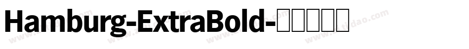 Hamburg-ExtraBold字体转换