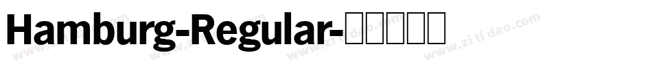 Hamburg-Regular字体转换