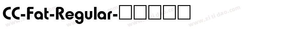 CC-Fat-Regular字体转换