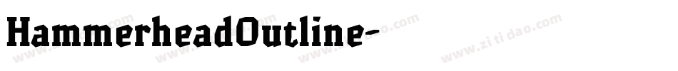 HammerheadOutline字体转换