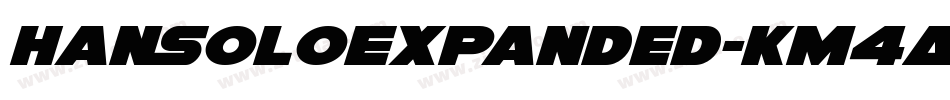 HanSoloExpanded-Km4A字体转换