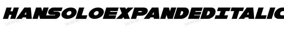 HanSoloExpandedItalic-2aml字体转换