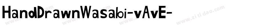 HandDrawnWasabi-vAvE字体转换