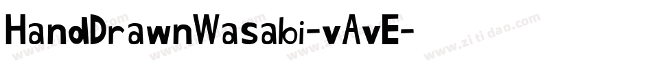 HandDrawnWasabi-vAvE字体转换
