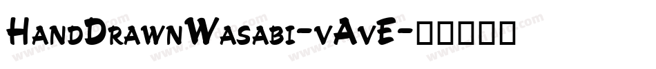 HandDrawnWasabi-vAvE字体转换