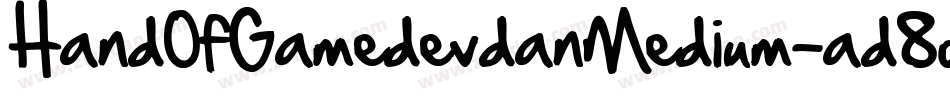 HandOfGamedevdanMedium-ad8o字体转换