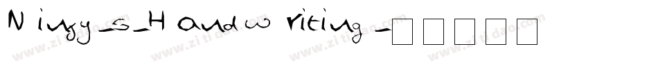 Ninjy-s-HandWriting字体转换