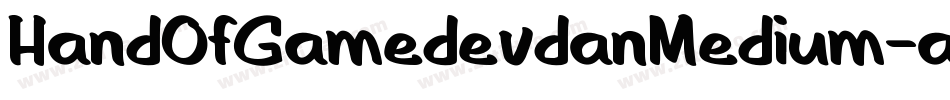 HandOfGamedevdanMedium-ad8o字体转换