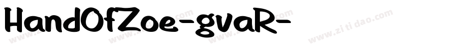HandOfZoe-gvaR字体转换