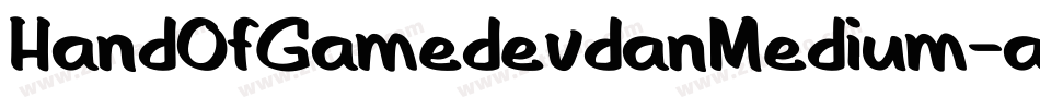 HandOfGamedevdanMedium-ad8o字体转换