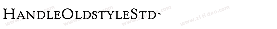 HandleOldstyleStd字体转换