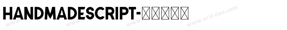 HandmadeScript字体转换
