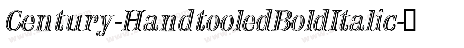 Century-HandtooledBoldItalic字体转换
