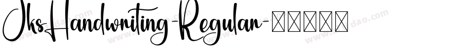JksHandwriting-Regular字体转换